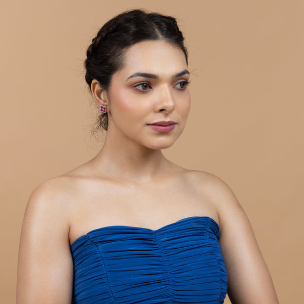 Blossom Ruby Stud Earrings