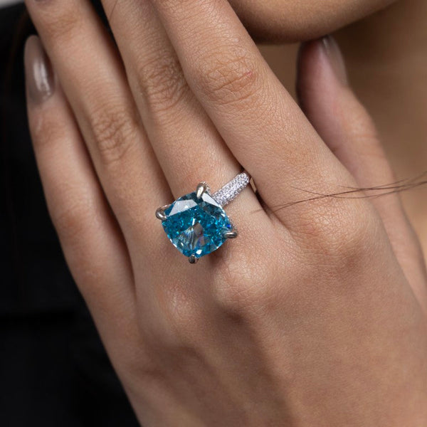 Aquamarine Dream Solitaire Ring