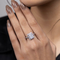 Classic Radiance Emerald-Cut Ring