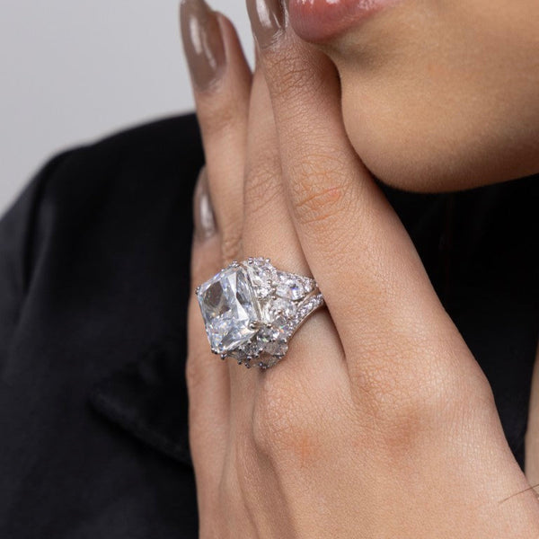 Regal Majesty Diamond Cluster Ring