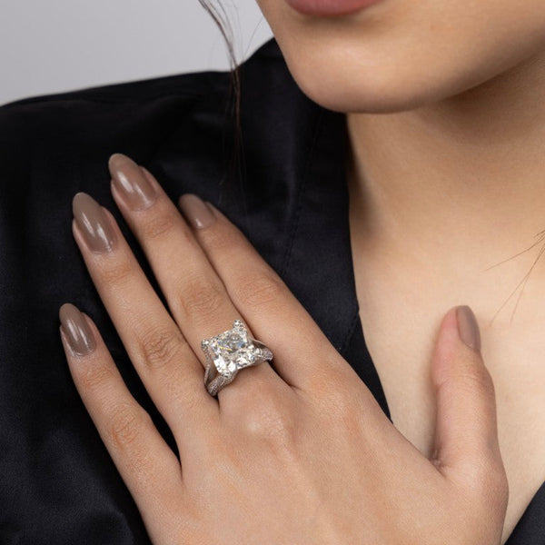 Celestial Cluster Diamond Ring