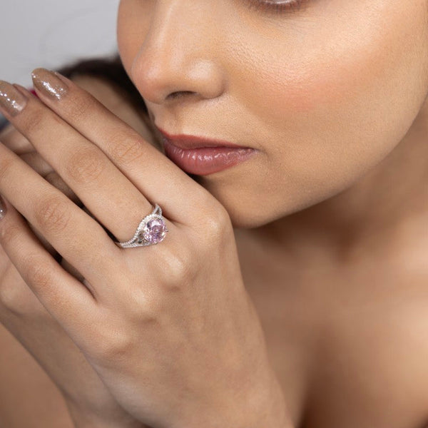 Aurora Radiance Solitaire Ring