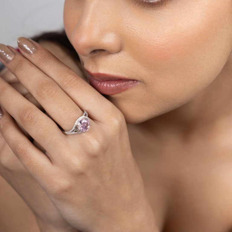 Aurora Radiance Solitaire Ring