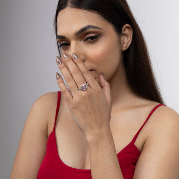 Aurora Radiance Solitaire Ring