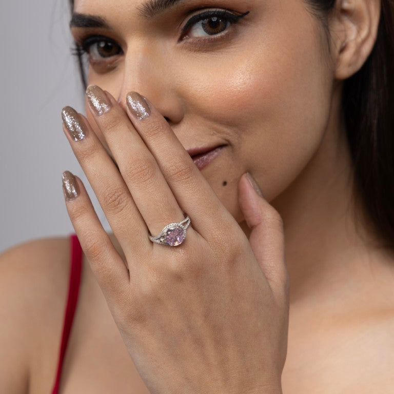 Aurora Radiance Solitaire Ring