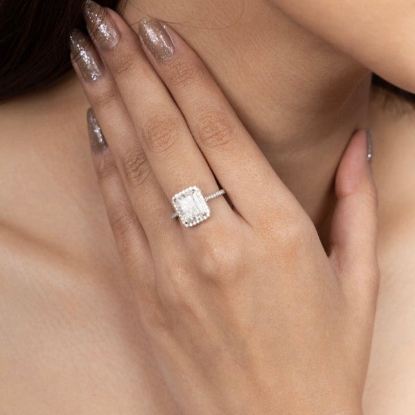 Radiant Elegance Square Cluster Ring