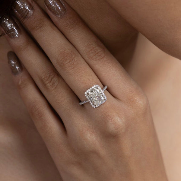 Radiant Elegance Square Cluster Ring