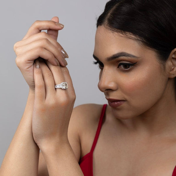 Radiant Emerald-Cut Solitaire Ring