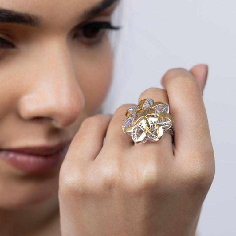 Golden Bloom Ring