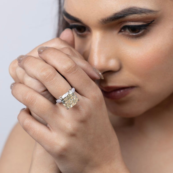 Royal Radiance Cushion-Cut Ring
