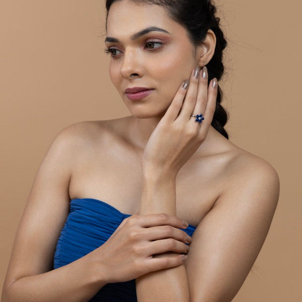 Sapphire Bloom Ring