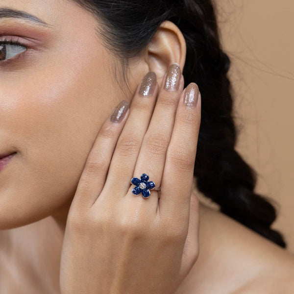 Sapphire Bloom Ring