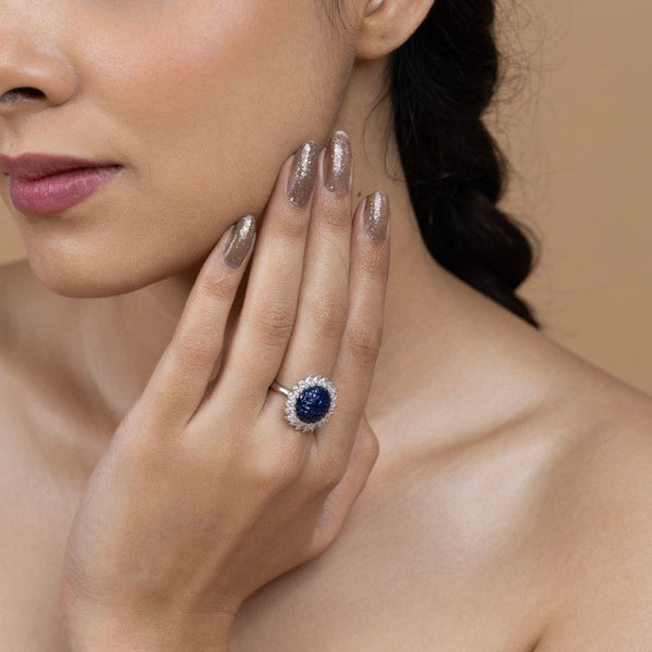 Midnight Sapphire Elegance Ring
