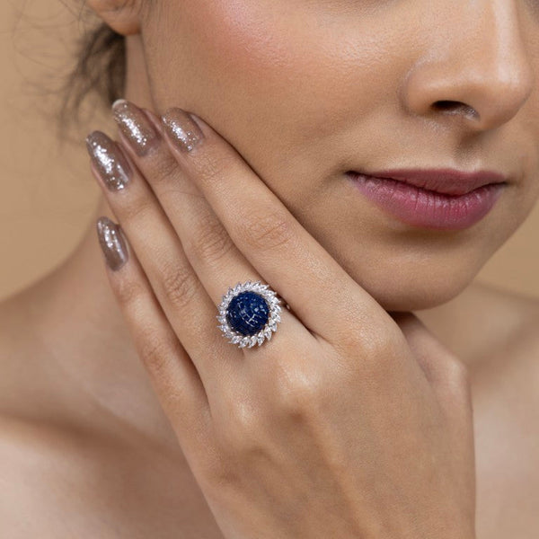 Midnight Sapphire Elegance Ring