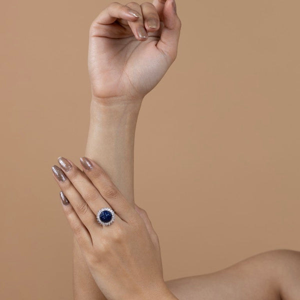 Midnight Sapphire Elegance Ring
