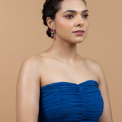 Elegant Ruby Drop Earrings