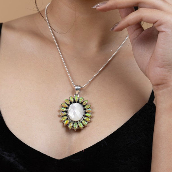 Sunburst Glow Pendant