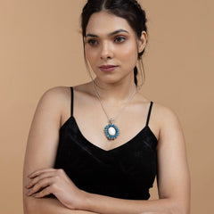Elegant Blue Radiance Pendant