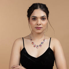 Multicolor Teardrop Necklace