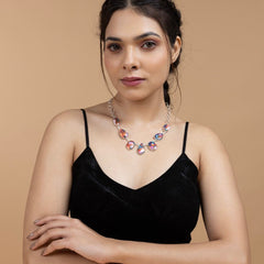 Multicolor Teardrop Necklace