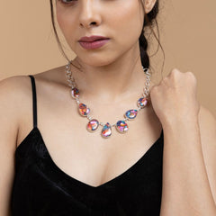 Multicolor Teardrop Necklace