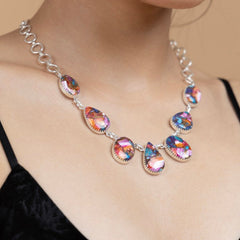 Multicolor Teardrop Necklace