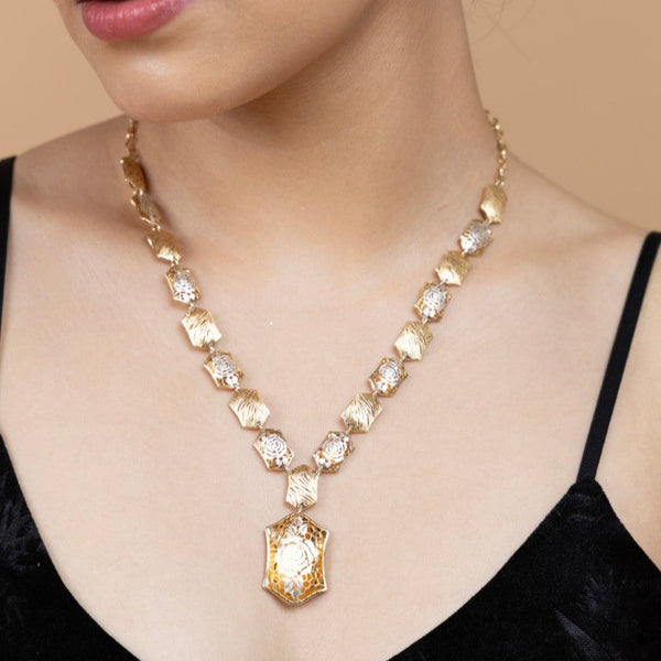 Geometric Elegance Sterling Silver Pendant Set