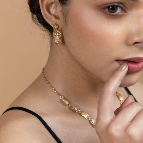 Geometric Elegance Sterling Silver Pendant Set