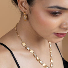 Geometric Elegance Sterling Silver Pendant Set