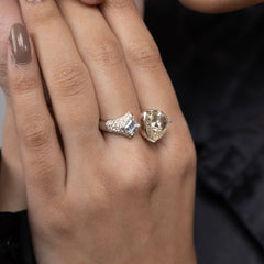 Golden Glow Dual-Stone Ring