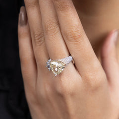 Golden Glow Dual-Stone Ring