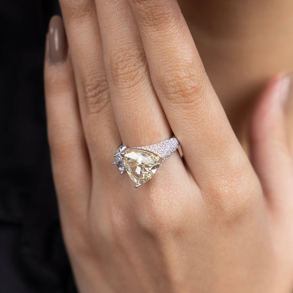 Golden Glow Dual-Stone Ring