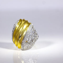 Regal Gold Wave Ring