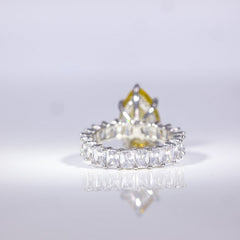 Golden Radiance Pear-Cut Ring