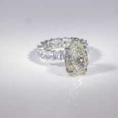Radiant Dewdrop Solitaire Ring