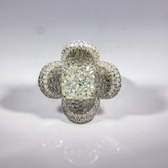 Blooming Diamond Halo Ring