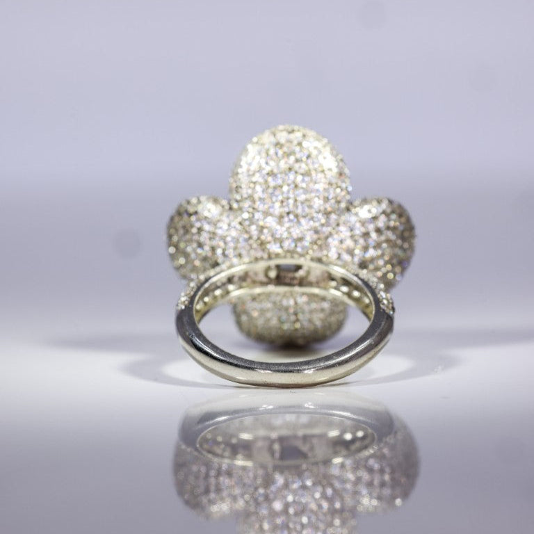 Blooming Diamond Halo Ring