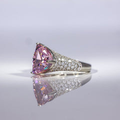 Pink Blossom Dual-Stone Ring