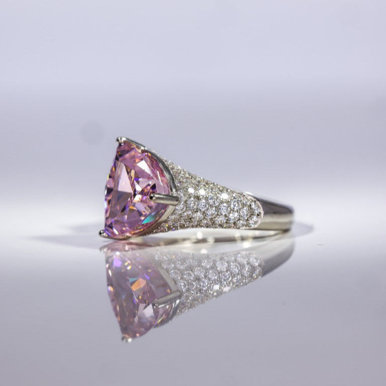 Pink Blossom Dual-Stone Ring