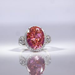 Blush Radiance Oval Ring