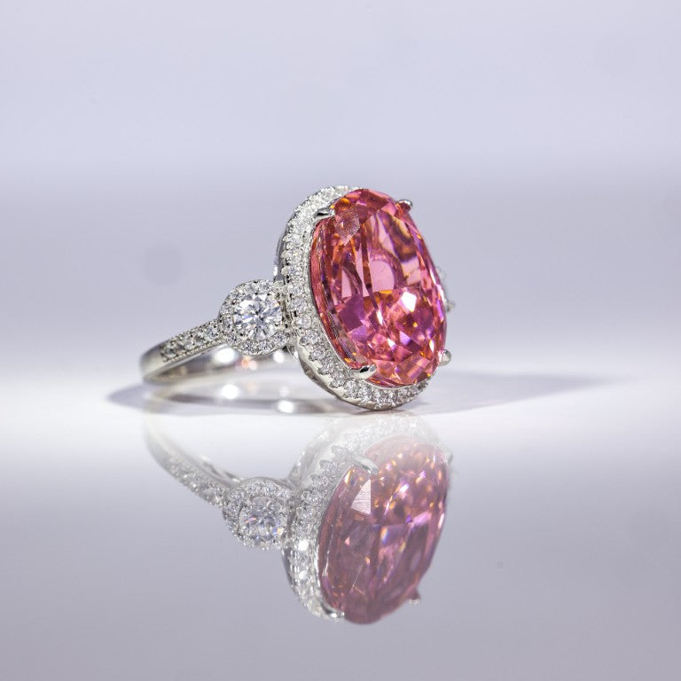 Blush Radiance Oval Ring
