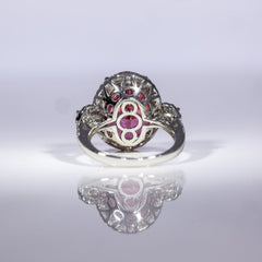 Blush Radiance Oval Ring
