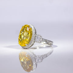 Golden Glow Halo Ring