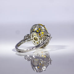 Golden Glow Halo Ring