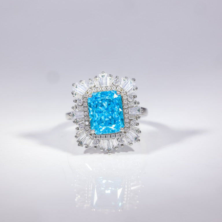 Aqua Radiance Eternity Ring