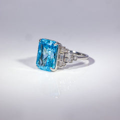 Ocean Glow Emerald-Cut Ring