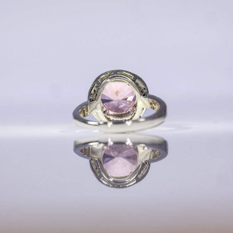 Blush Spark Halo Ring