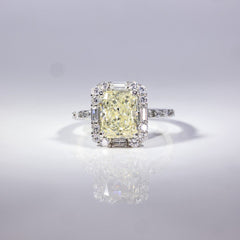 Radiant Elegance Square Cluster Ring