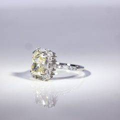 Radiant Elegance Square Cluster Ring