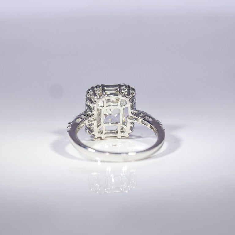 Radiant Elegance Square Cluster Ring